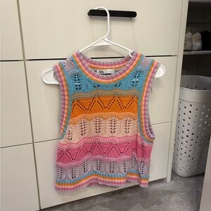 Zara Multicolor Knit Top